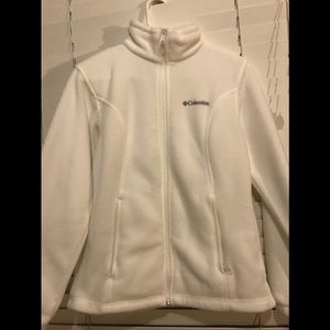 Columbia Pure White Zip Up